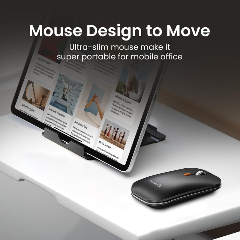 ProtoArc XKM01 Foldable Full-Size Wireless Keyboard and Mouse Combo