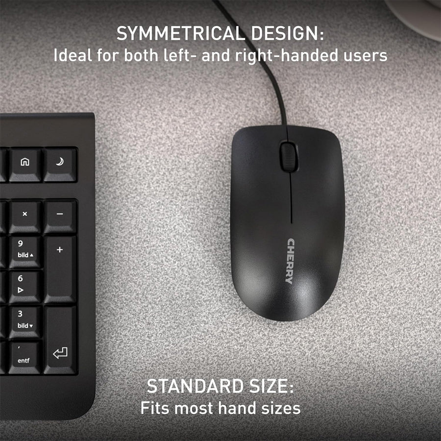 Cherry MC 1000 Corded Mouse (Black) (JM-0800-2)
