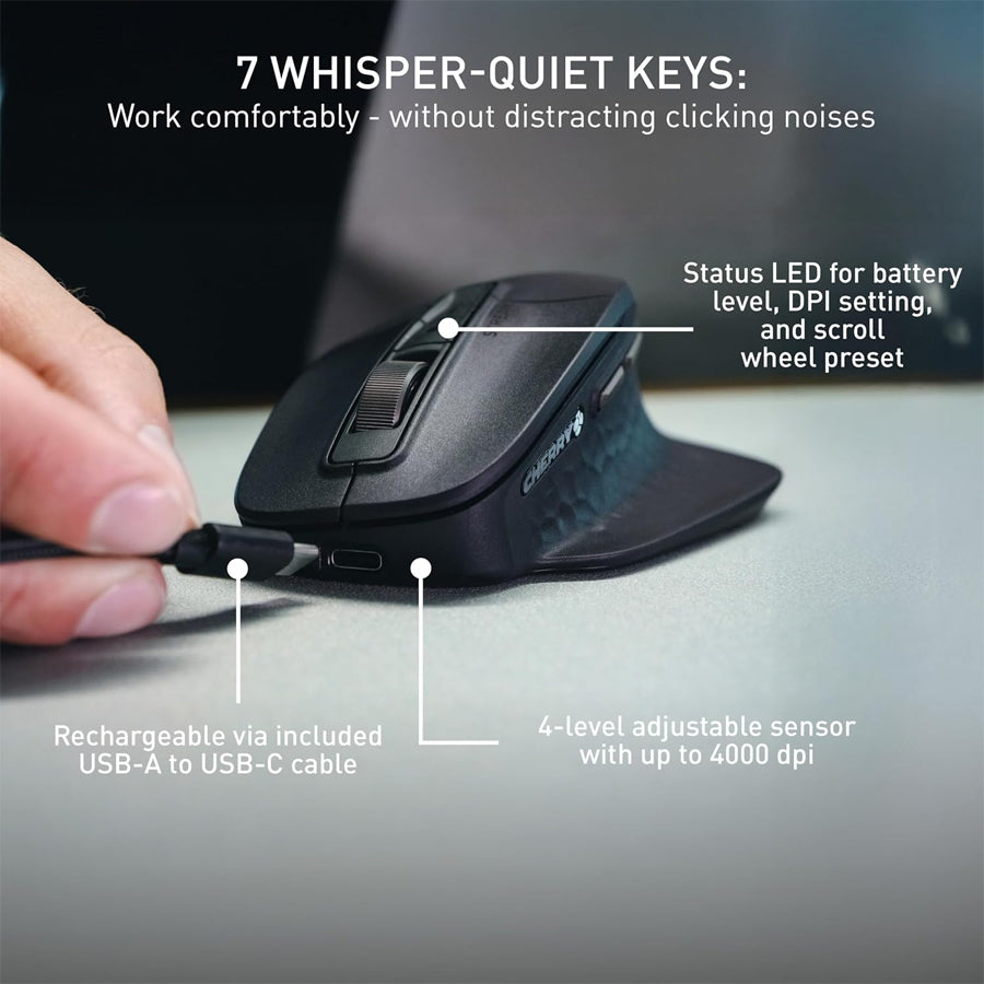 Cherry Stream Mouse Ultimate (Black) (JW-8570-2)