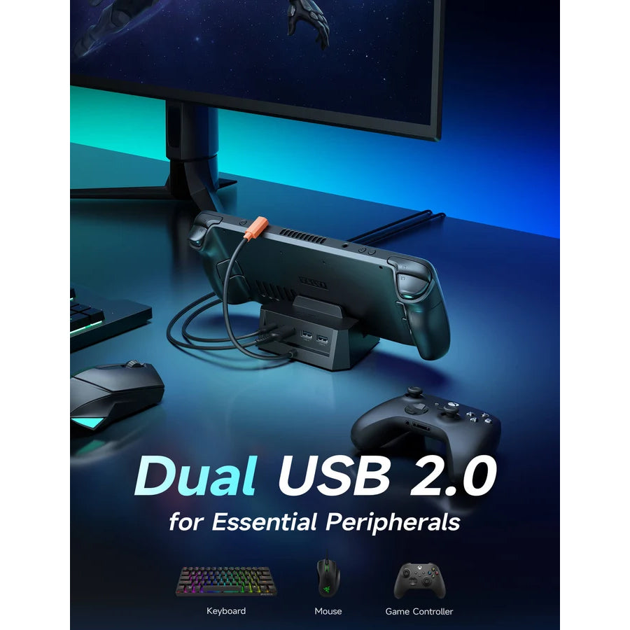 JSAUX USB-C 4-in-1 Docking Station (Black) (HB0503)
