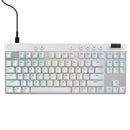 Logitech G Pro X TKL Rapid Wired Gaming Keyboard with Analog Switches (Black, White) (920-013234)