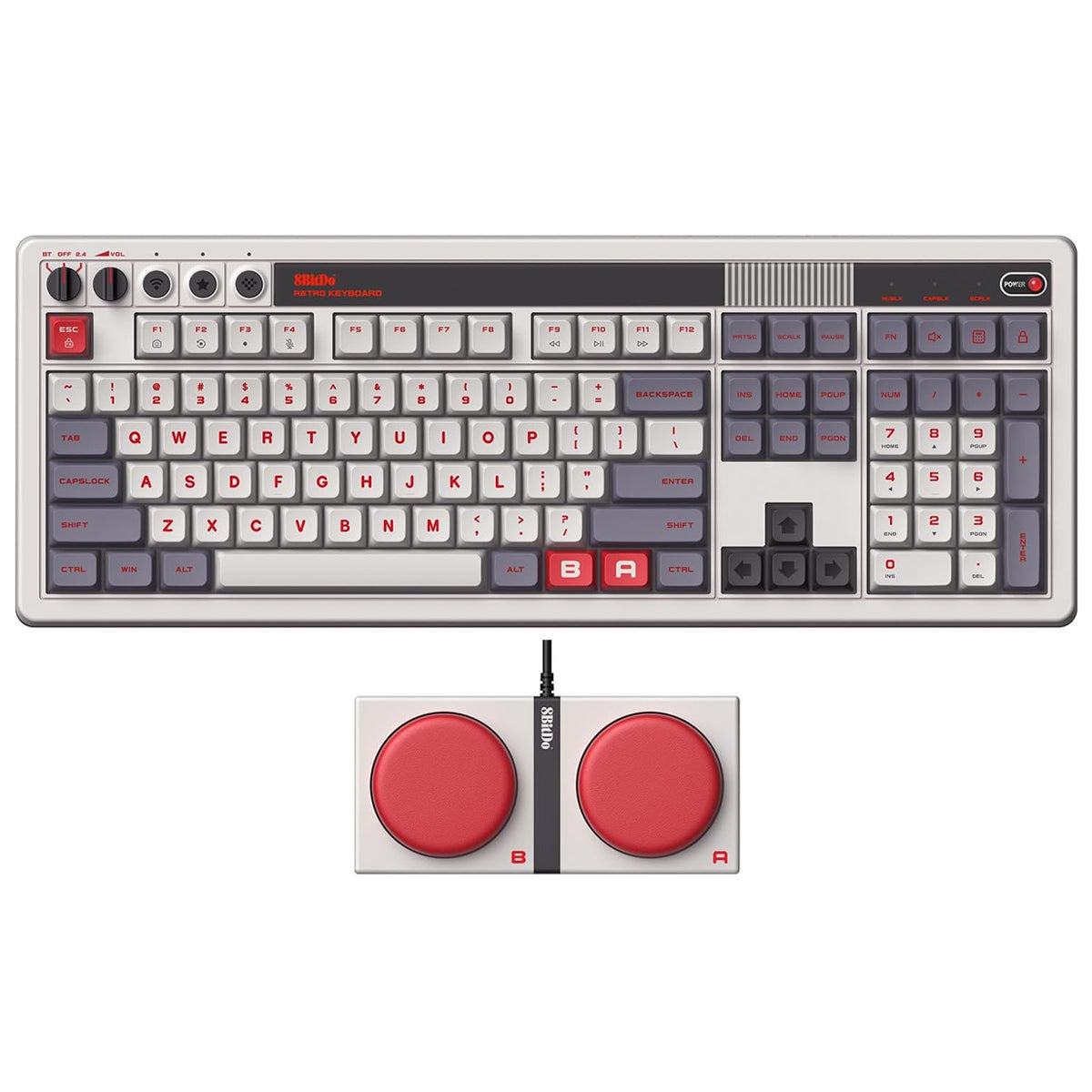 8Bitdo Retro 108 Mechanical Keyboard (Fami Edition, N Edition) (85HC)