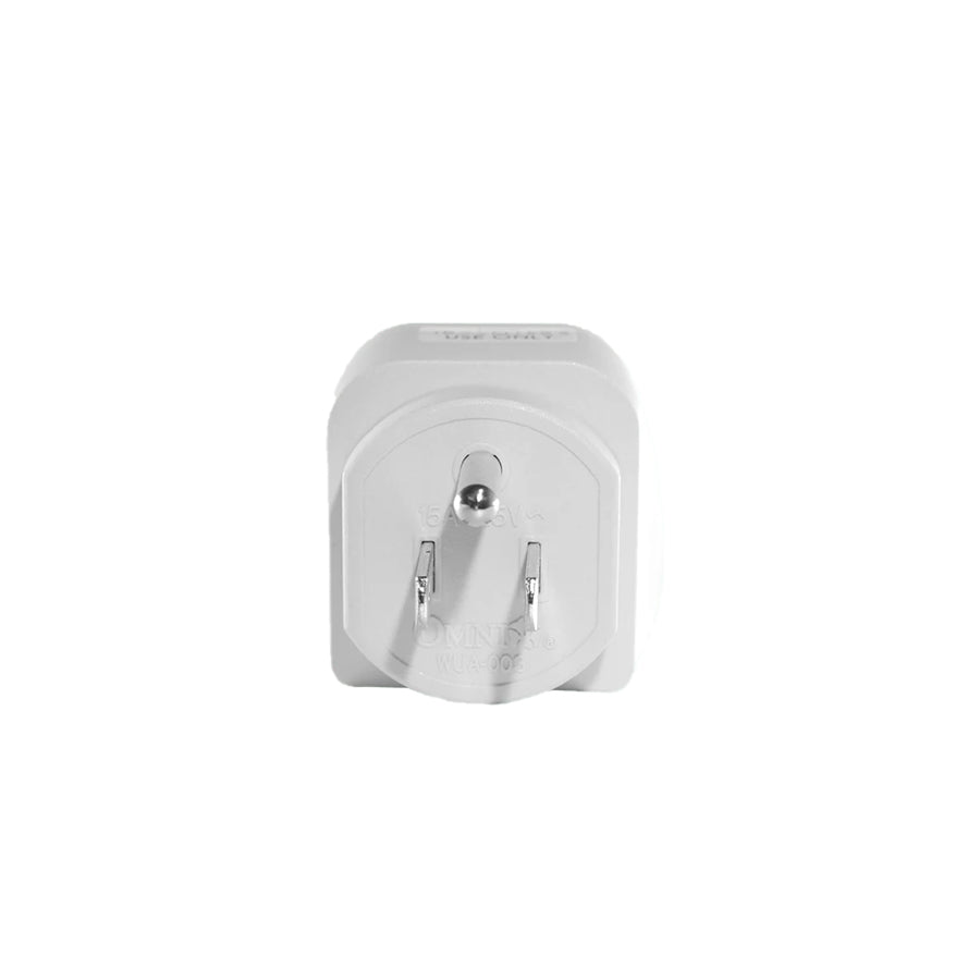 OMNI Universal Travel Adapter with Ground (WUA-003-PK)