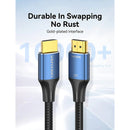 Vention Cotton Braided HDMI-A Male to Male HD Cable 8K Aluminum Alloy Type