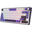 Royal Kludge R75 QMK Single-Mode RGB 81-Keys Hot-Swappable Mechanical Keyboard Blackberry Mousse