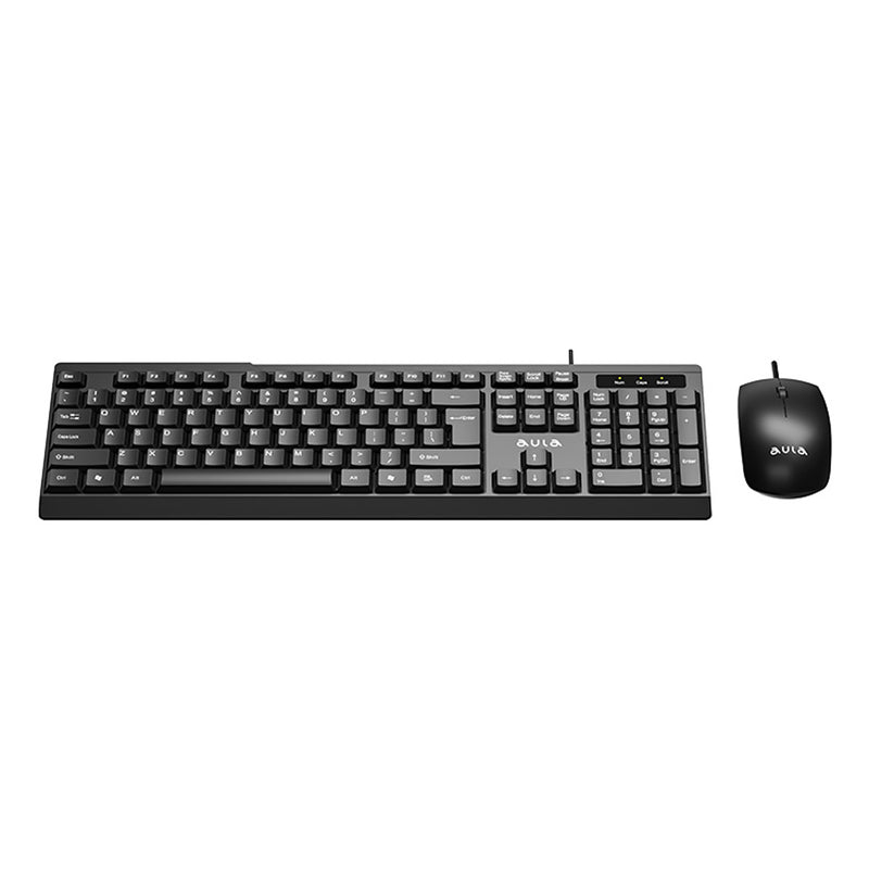 Aula AC101 Wired Keyboard & Mouse Combo (Black)