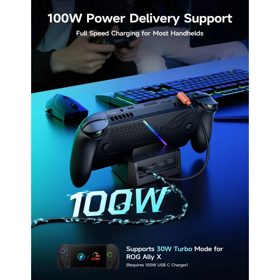 JSAUX USB-C 4-in-1 Docking Station (Black) (HB0503)