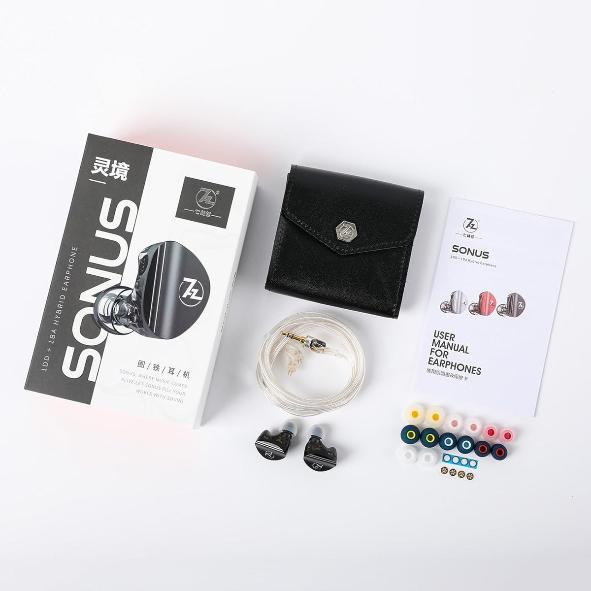 7Hz Sonus 1DD + 1BA Dual Driver with Detachable High-end Silver-Plated Ohno