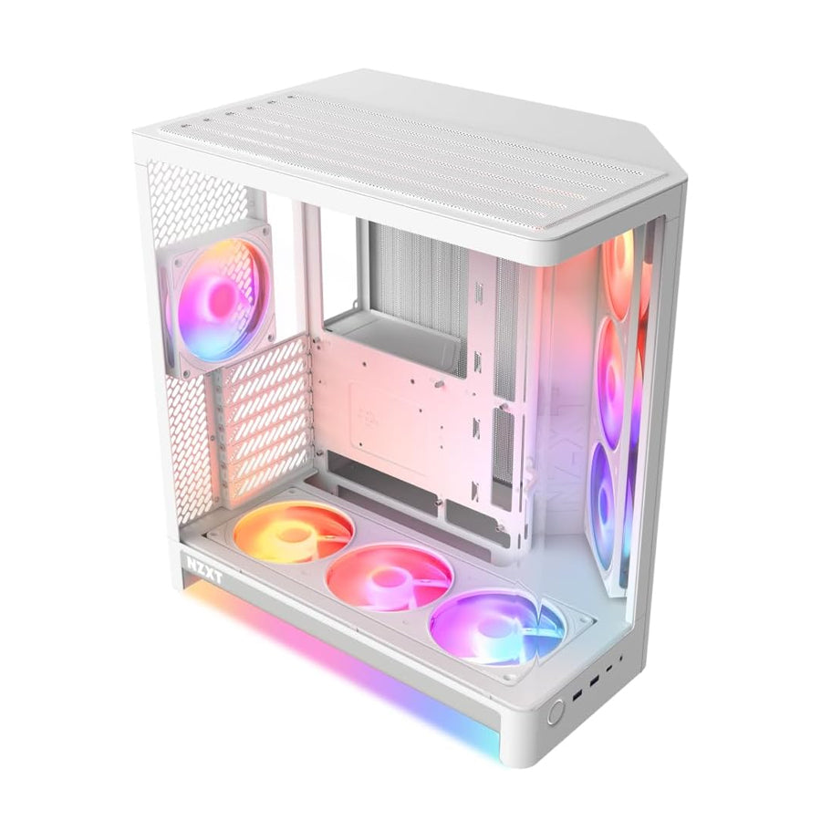 NZXT H6 RGB+ 2026 Compact Dual-Chamber ATX Airflow Case with RGB Fans and Controller