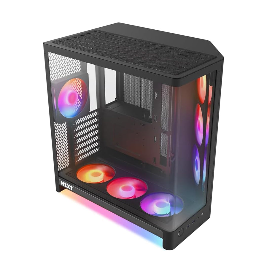 NZXT H6 RGB+ 2026 Compact Dual-Chamber ATX Airflow Case with RGB Fans and Controller
