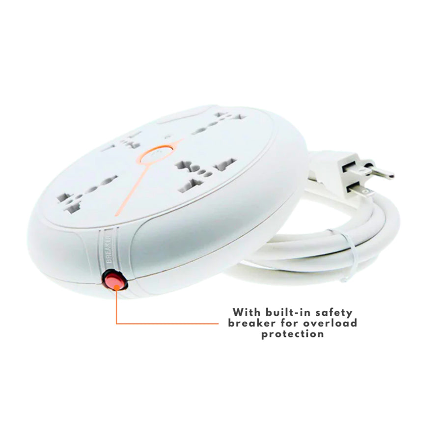 OMNI Universal Disk Extension Cord 4-Gang with Switch (WEU-004)