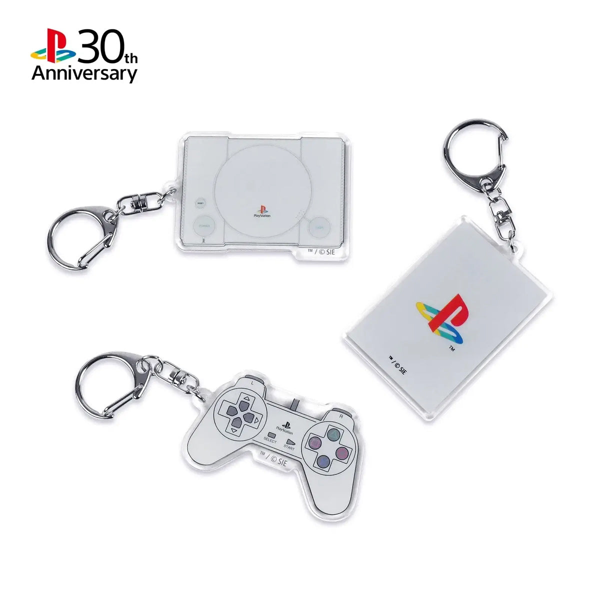 Sony Playstation 30th Anniversary Acrylic Keychain Set (3 pcs)