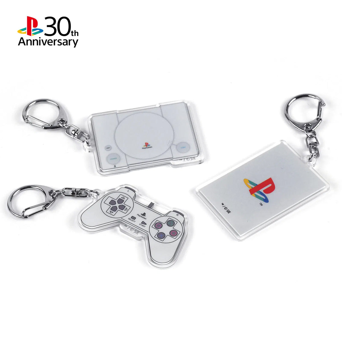 Sony Playstation 30th Anniversary Acrylic Keychain Set (3 pcs)
