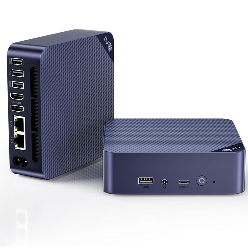 Beelink EQ14 Intel Twin Lake N150 16GB RAM 500GB SSD Windows 11 Pro Mini PC (Navy Blue)