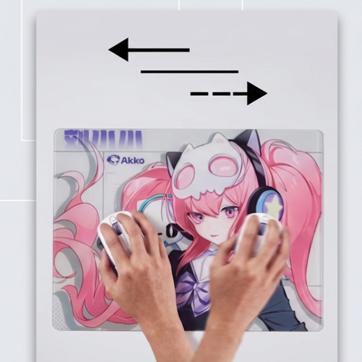Akko Lulu Liu Glass Gaming Mouse Pad (400x300mm)