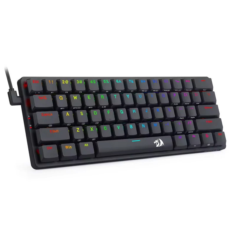Redragon K615P-KBS Elise Pro Tri-Mode RGB 60% Mechanical Gaming Keyboard