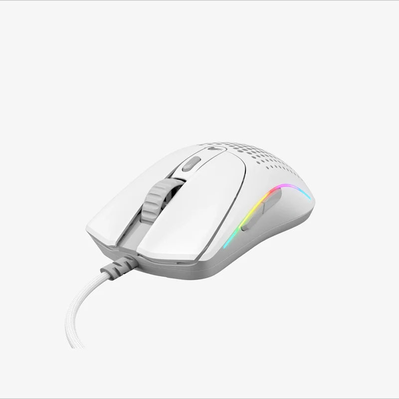 Glorious Model O 2 Mini Ultralight Ambidextrous RGB Wired Gaming Mouse (Black, White)