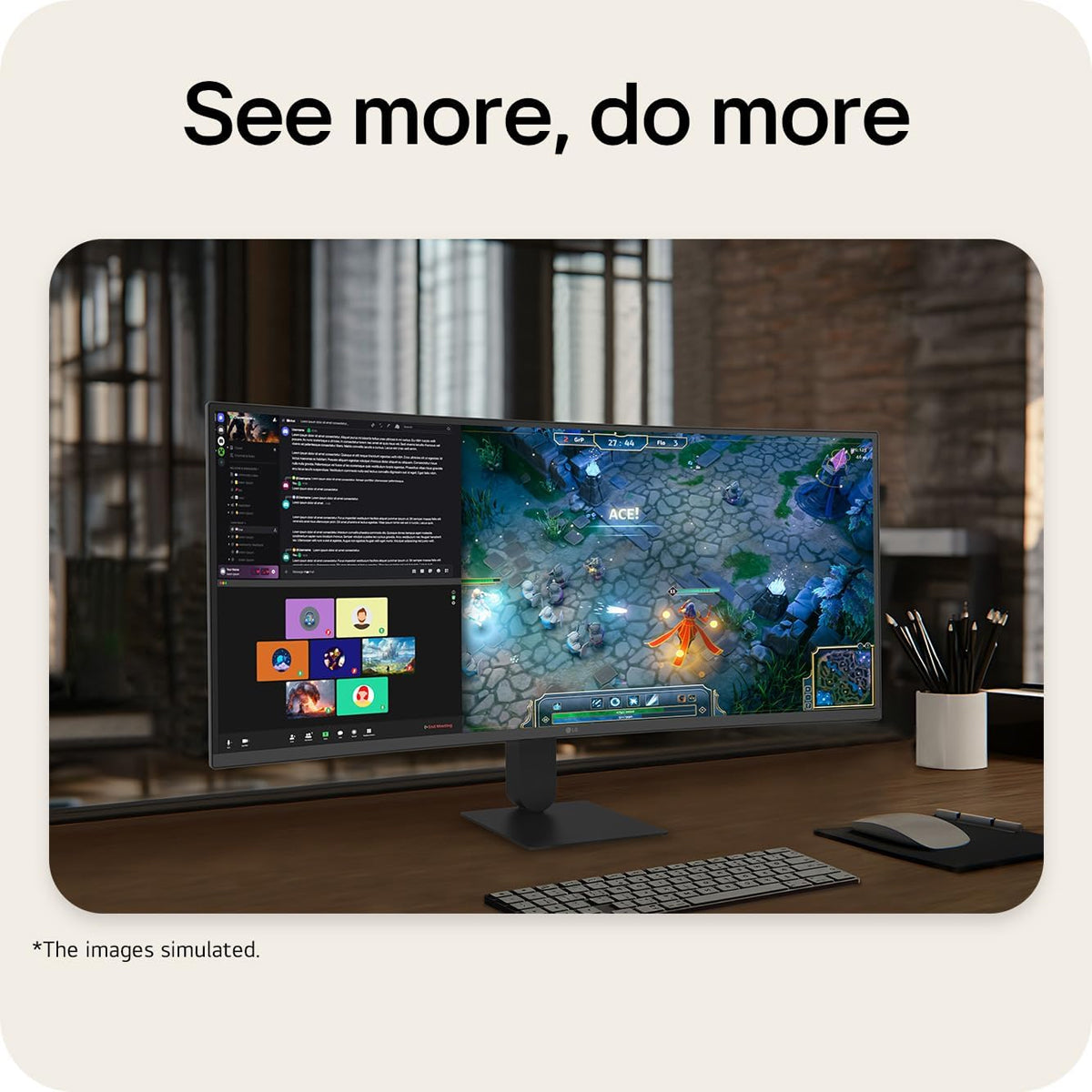 LG UltraWide 34U640B-B 34" WQHD (3440x1440) 144Hz 5ms GTG VA Curved Gaming Monitor