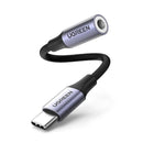 Ugreen USB-C to 3.5mm Audio Adapter - 10cm (Space Gray) (AV161/80154)
