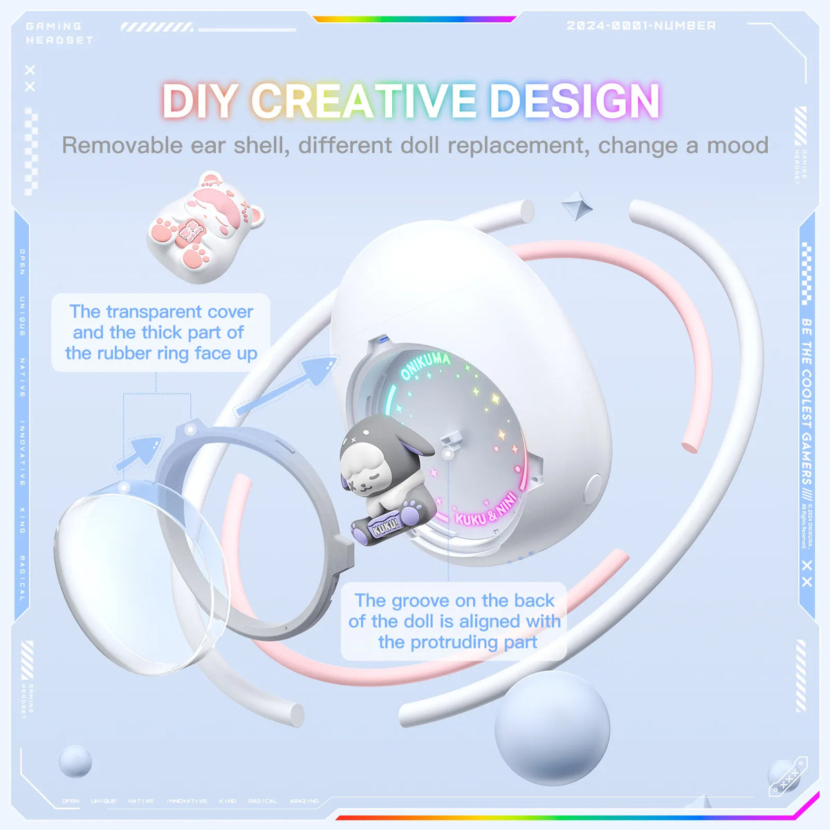 Onikuma T302 Wireless Earphones