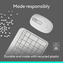 Logitech MK250 Compact Wireless Mouse and Keyboard (Off-White) (920-013560)