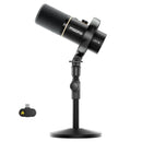 Maono PD200WT Hybrid Podcast Dynamic Wireless RGB Microphone (Black)