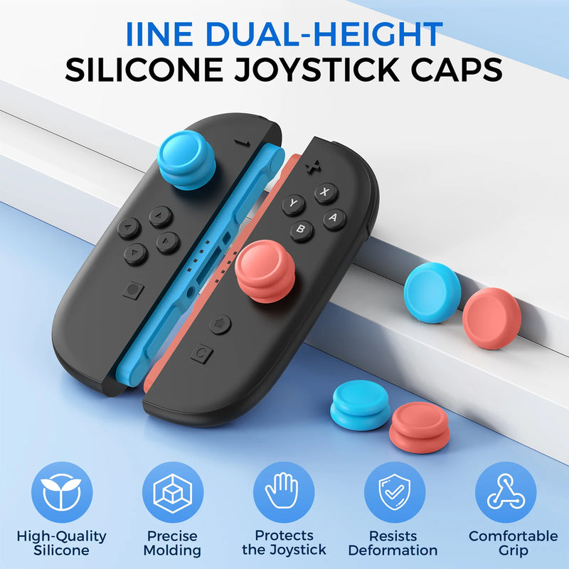 IINE Dual-Height Silicone Joystick Cap for Nintendo Switch 2
