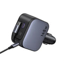 Ugreen Nexode 145W 2xUSB-C + 1xUSB-A Fast Car Charger with Retractable Cable