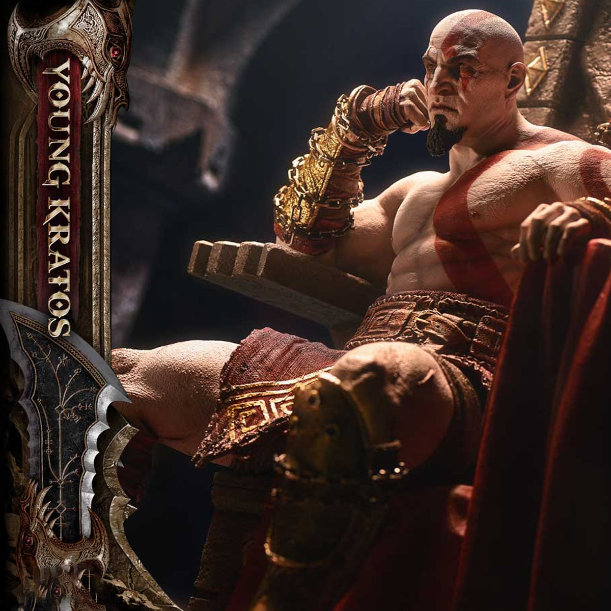 Throne Legacy God of War: Ragnarok Young Kratos