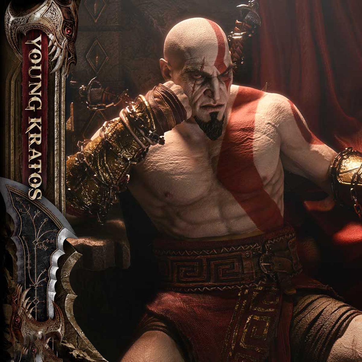 Throne Legacy God of War: Ragnarok Young Kratos