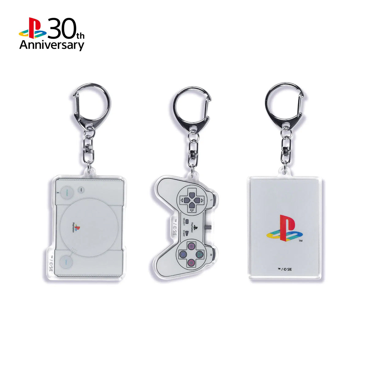Sony Playstation 30th Anniversary Acrylic Keychain Set (3 pcs)