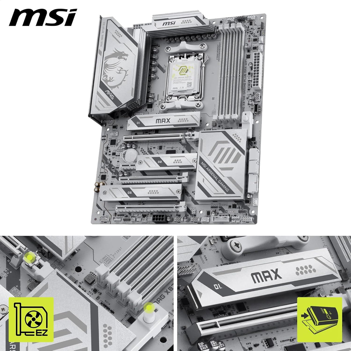 MSI MAG X870E Gaming Plus Max WiFi DDR5 AMD Motherboard