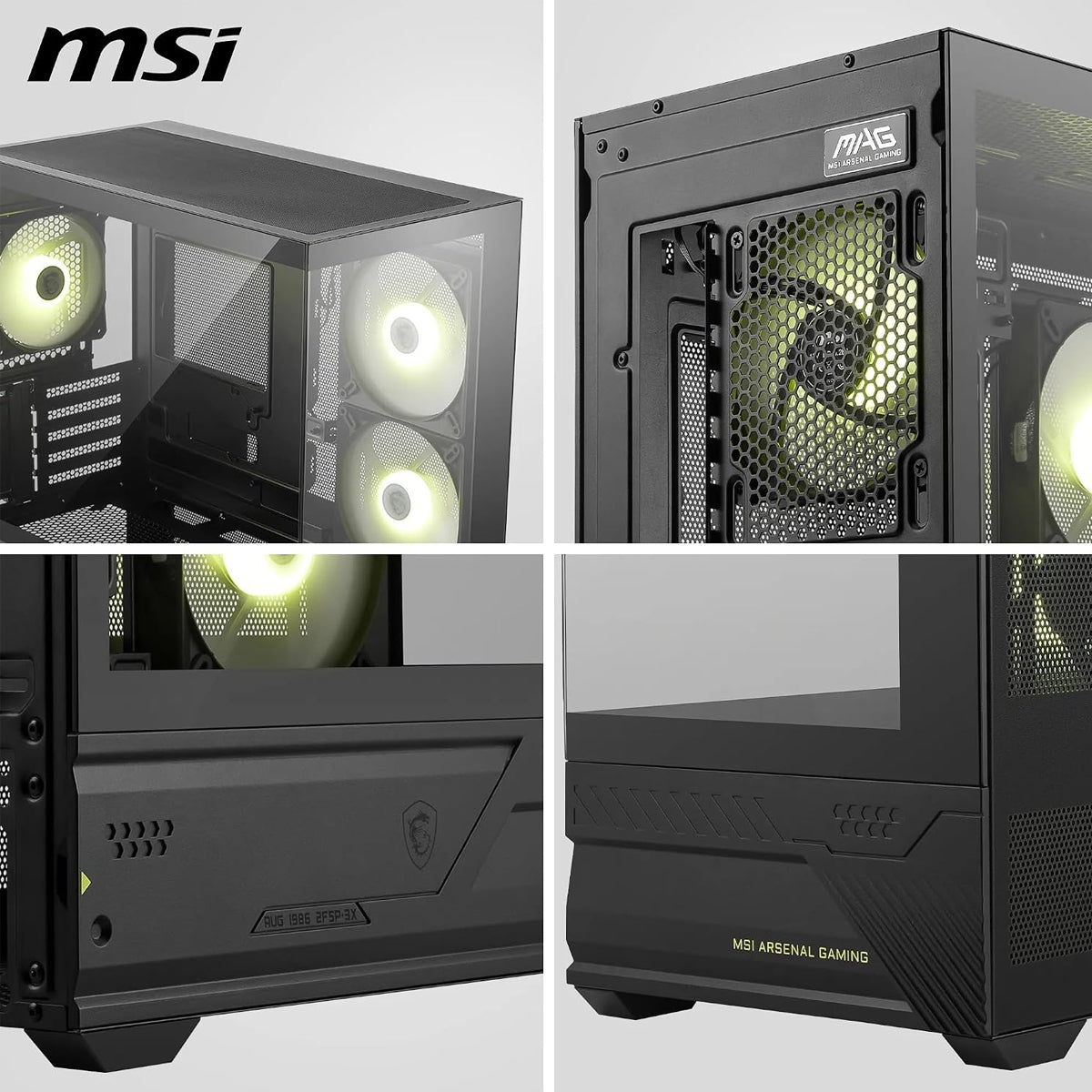 MSI MAG PANO M110R Mini Tower Micro-ATX/Mini-ITX PC Case