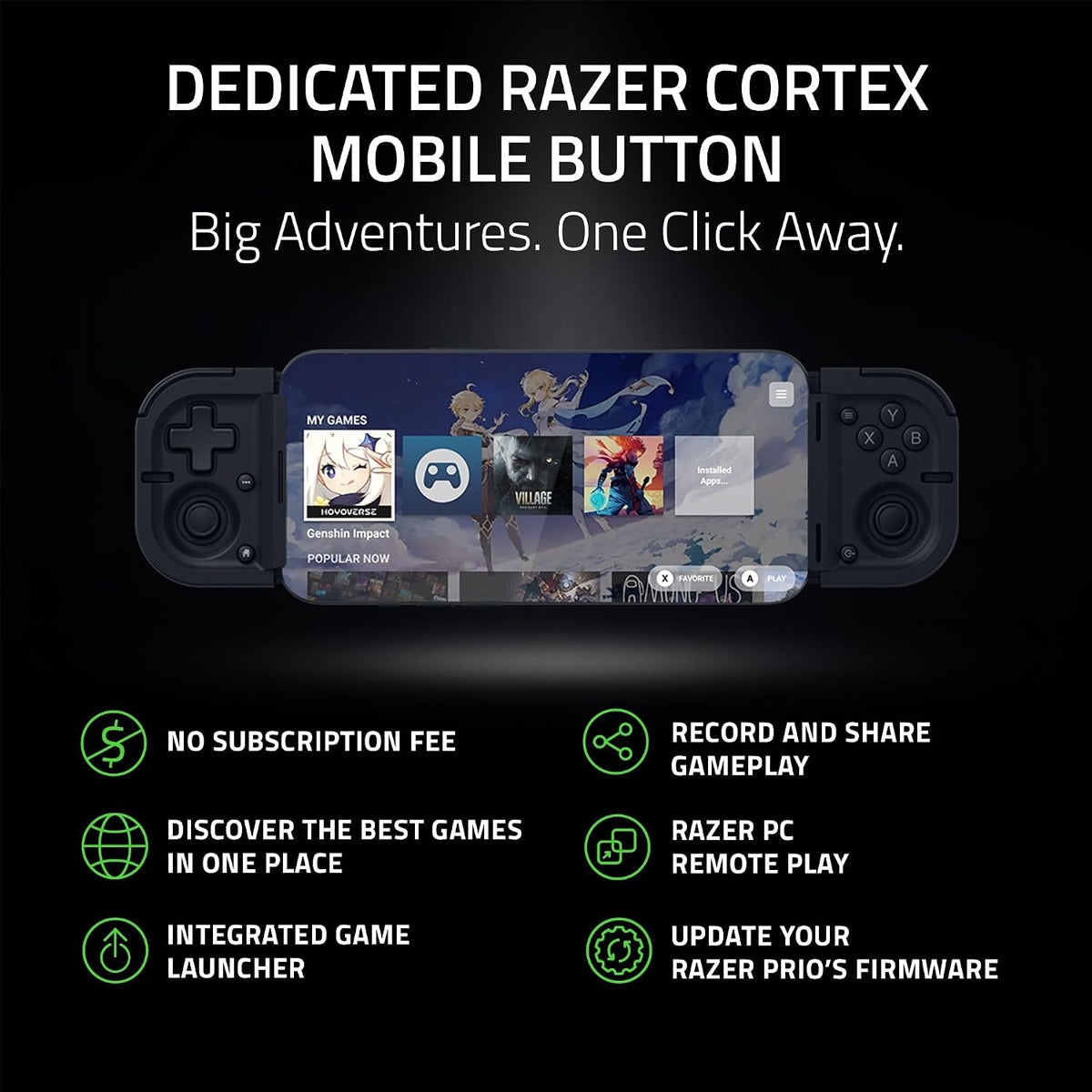 Razer Prio Foldable USB-C Gaming Controller for Android & iPhone