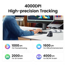 Ugreen Multi-Mode 4000DPI Mini Wireless Vertical Mouse