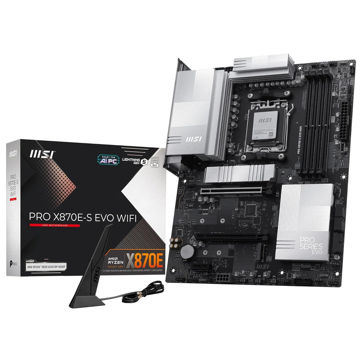 MSI Pro X870E-S EVO WiFi DDR5 AMD Motherboard