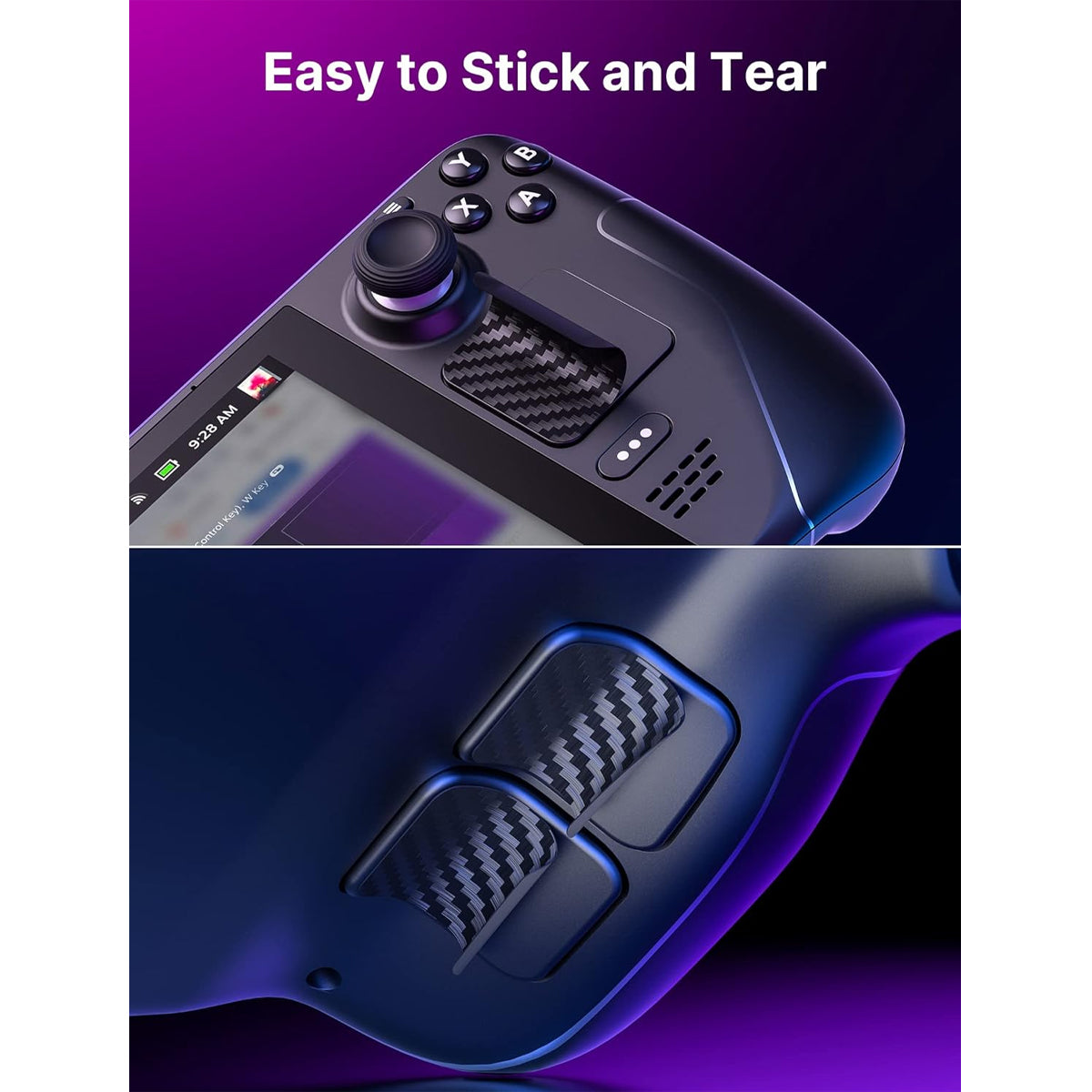 JSAUX Skin Sticker Set for Steam Deck/ Steam Deck OLED (Black) (GP0003)