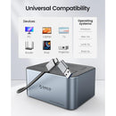 ORICO 2 Bay Hard Drive Dock HDD/SSD (6626C3-C-V1-US-GY-BP-HW)