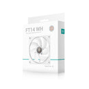 DeepCool FT14 Single 140mm Highly Efficient Performance Fan (Black, White)