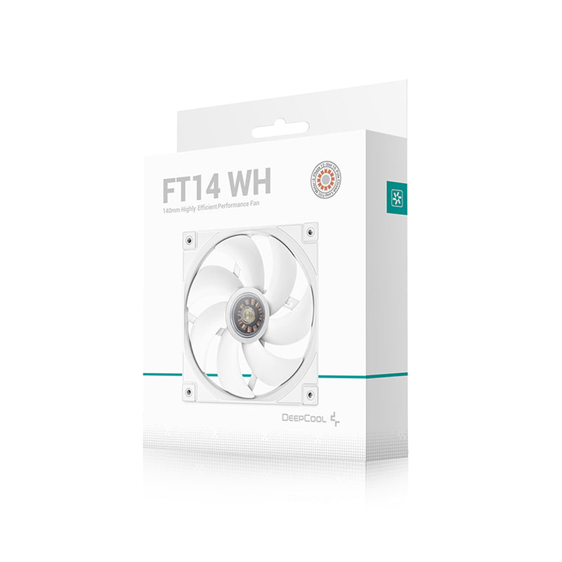 DeepCool FT14 Single 140mm Highly Efficient Performance Fan (Black, White)