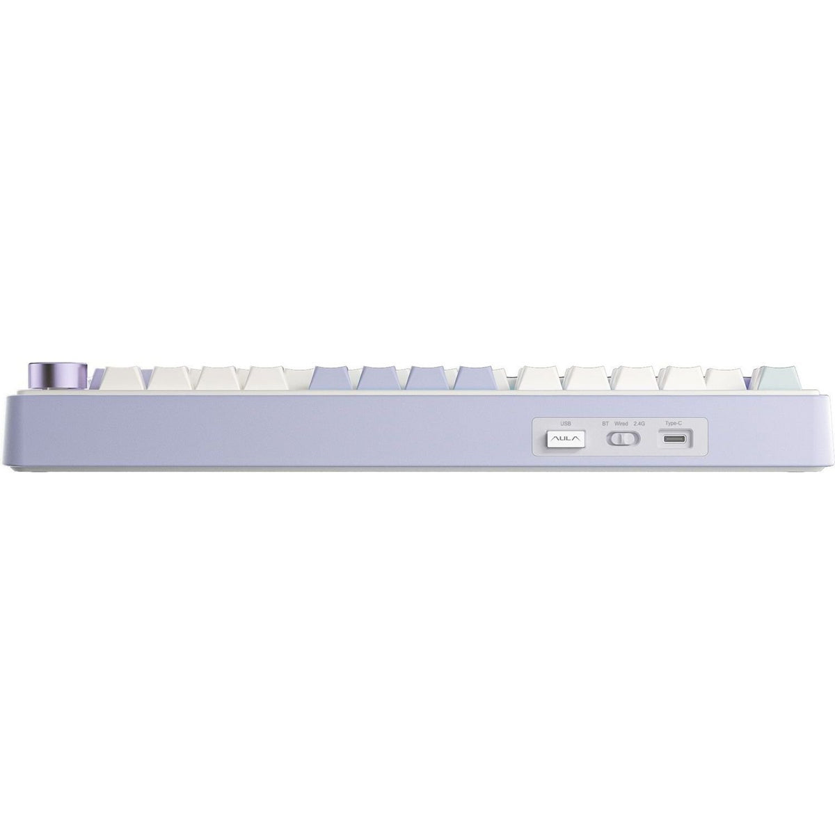 Aula F75 Wireless & Bluetooth 80 Keys Mechanical Keyboard (Purple/Beige/Lightgreen)