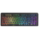 Ajazz AK980 Max RGB Wired 98-Keys Gasket-Mounted Hot-Swappable Mechanical Keyboard (Original Sublimation Spider Web Black) (King of Soldier Magnetic Switch)