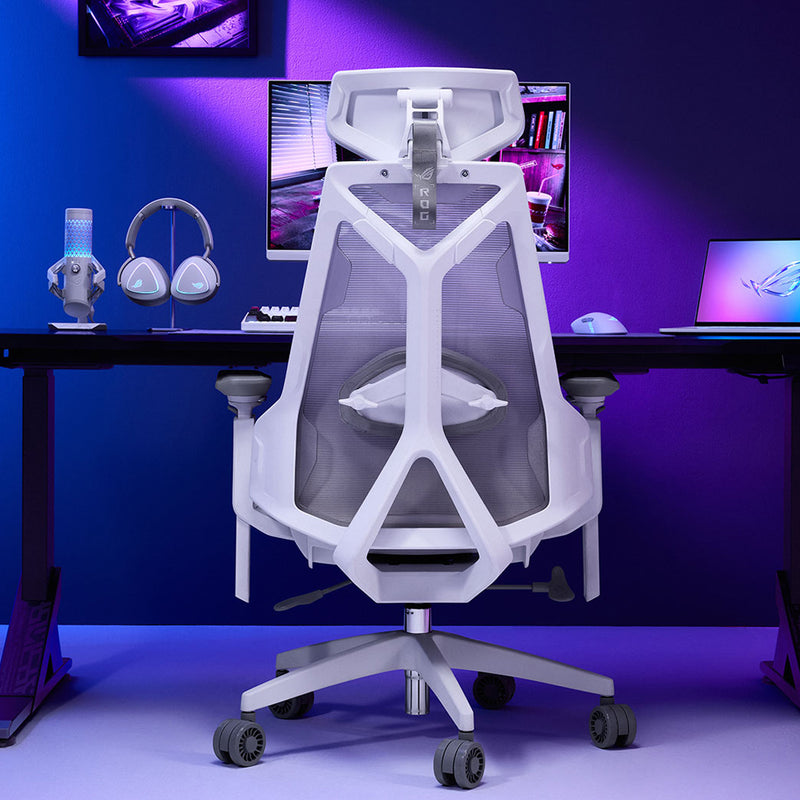 Asus ROG Destrier Core Ergo Gaming Chair with Futuristic Cyborg Aesthetic 