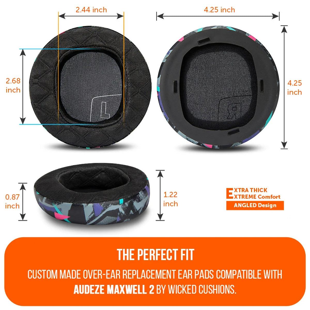 Wicked Cushions Audeze Maxwell 2 Earpads - WC FreeZe Cooling Gel