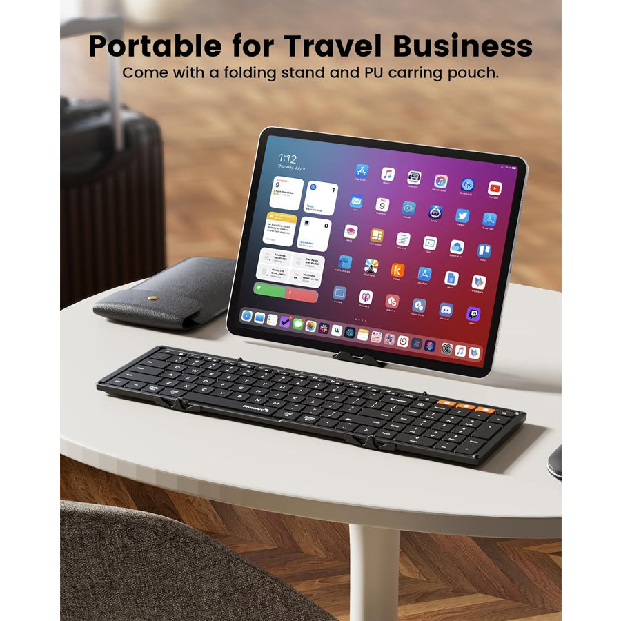 ProtoArc XK01 Plus Foldable Full-Size Bluetooth Keyboard