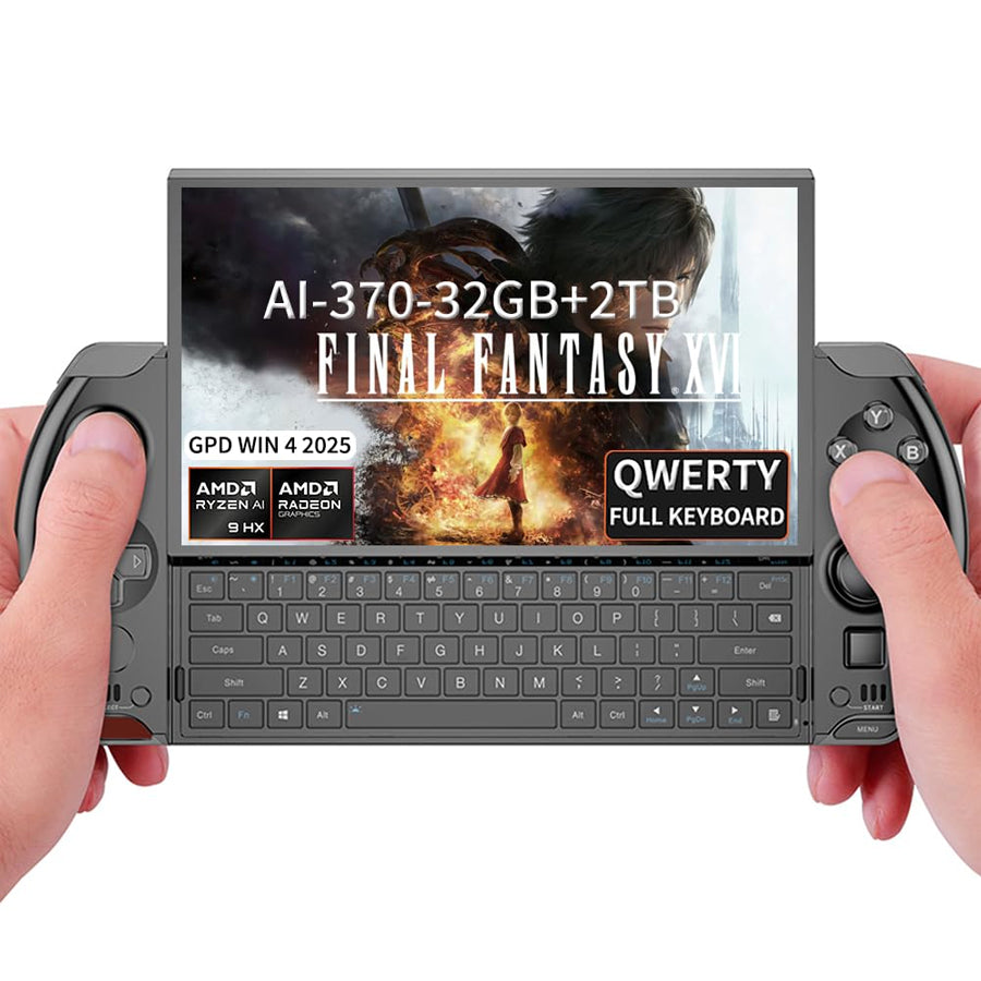GPD Win 4 2025 AMD Ryzen AI 9 HX 370 6" (1920x1080) 32GB RAM LPDDR5X-7500MT/S 2TB SSD