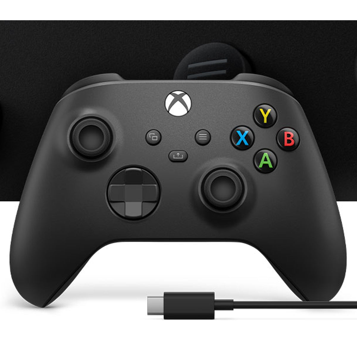 Xbox Wireless Controller + USB-C Cable For Windows (Carbon Black)