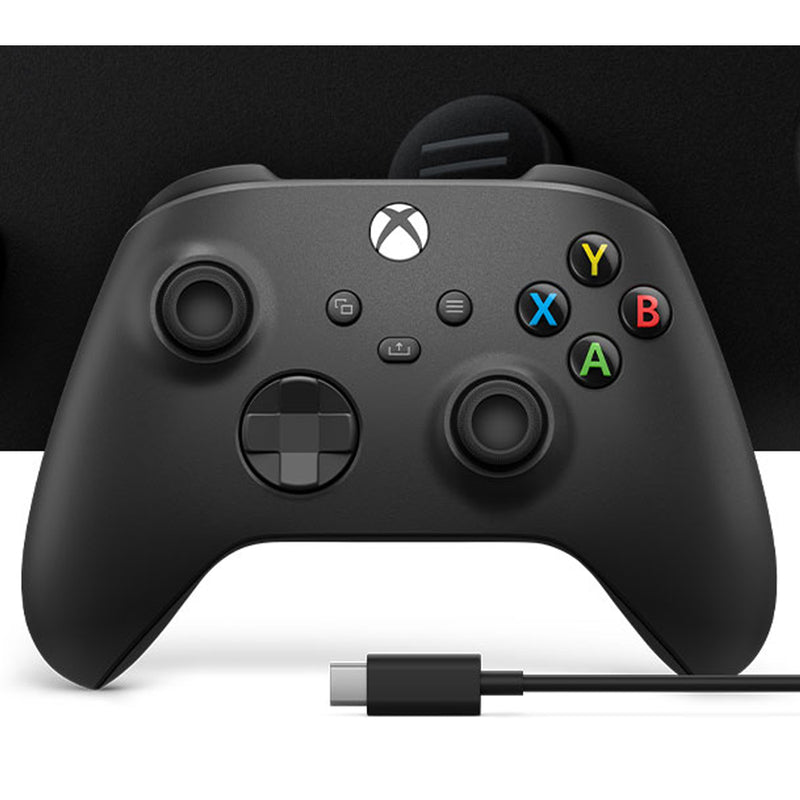 Xbox Wireless Controller + USB-C Cable For Windows (Carbon Black)