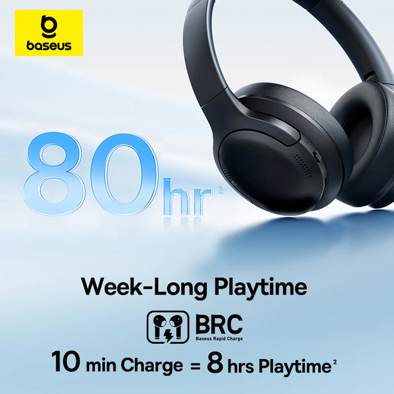 Baseus Bass BH1 Lite Wireless Headphone (Cosmic Black) (A0203C00)