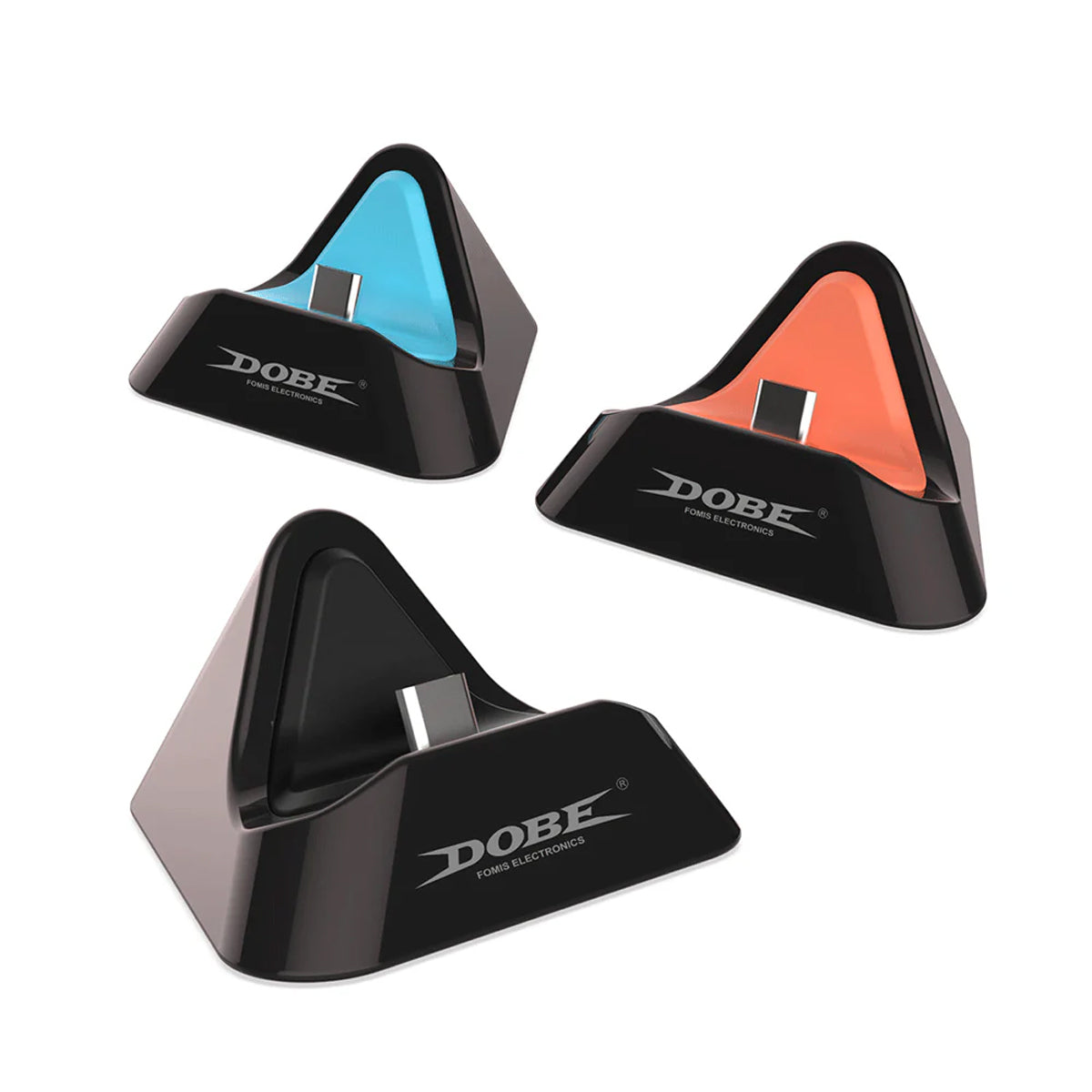 Dobe Charging Dock for Nintendo Switch 2 / Nintendo Switch / Nintendo Switch Lite / Nintendo Switch OLED (Black, Blue/Black, Orange/Black) TNS-3170